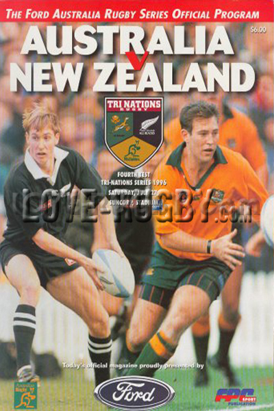 1996 Australia v New Zealand  Rugby Programme